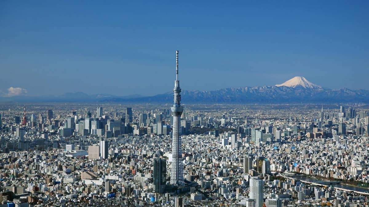 Tokyo from SkyTree with Fuji San - Land Of The Rising Son