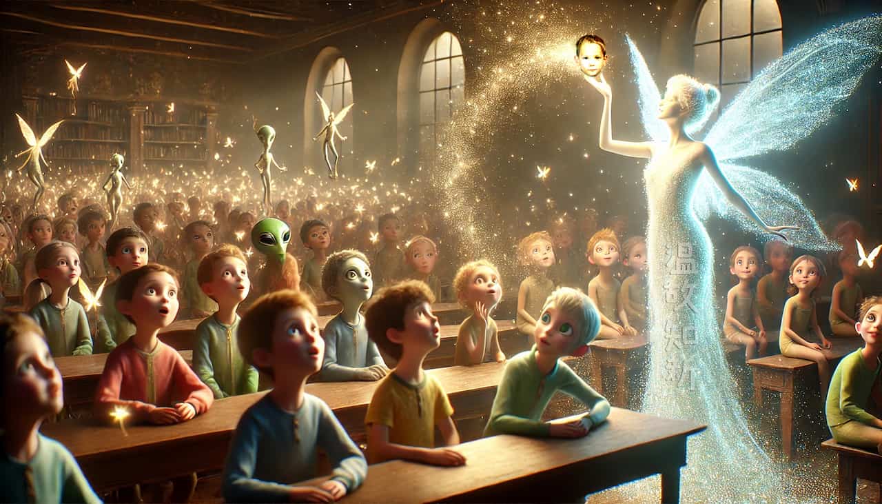 Muse with children 温故知新