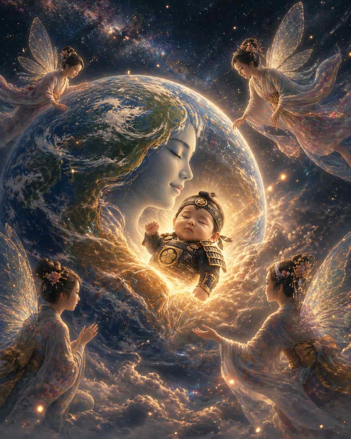 Birth of the Samurai from Mother Earth